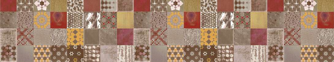 Decoración Patchwork multicolor