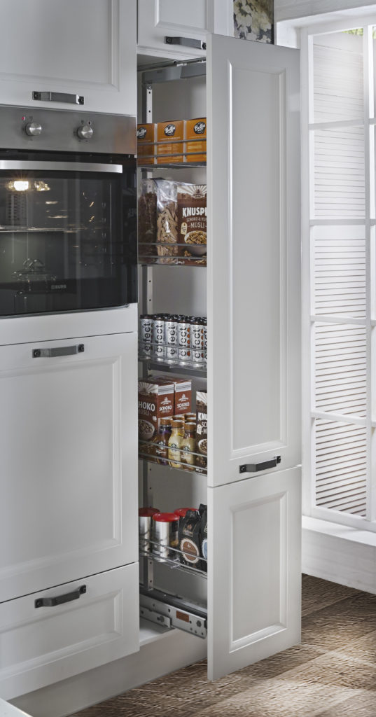 Mueble en columna extraíble