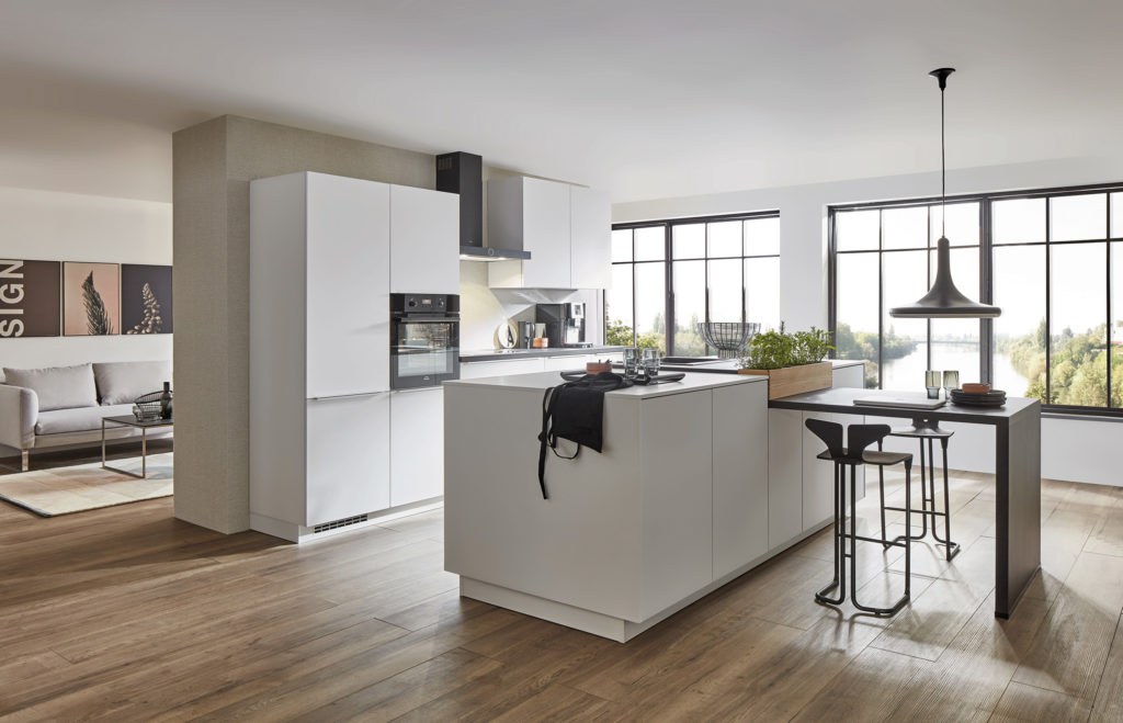 Cocina abierta con isla