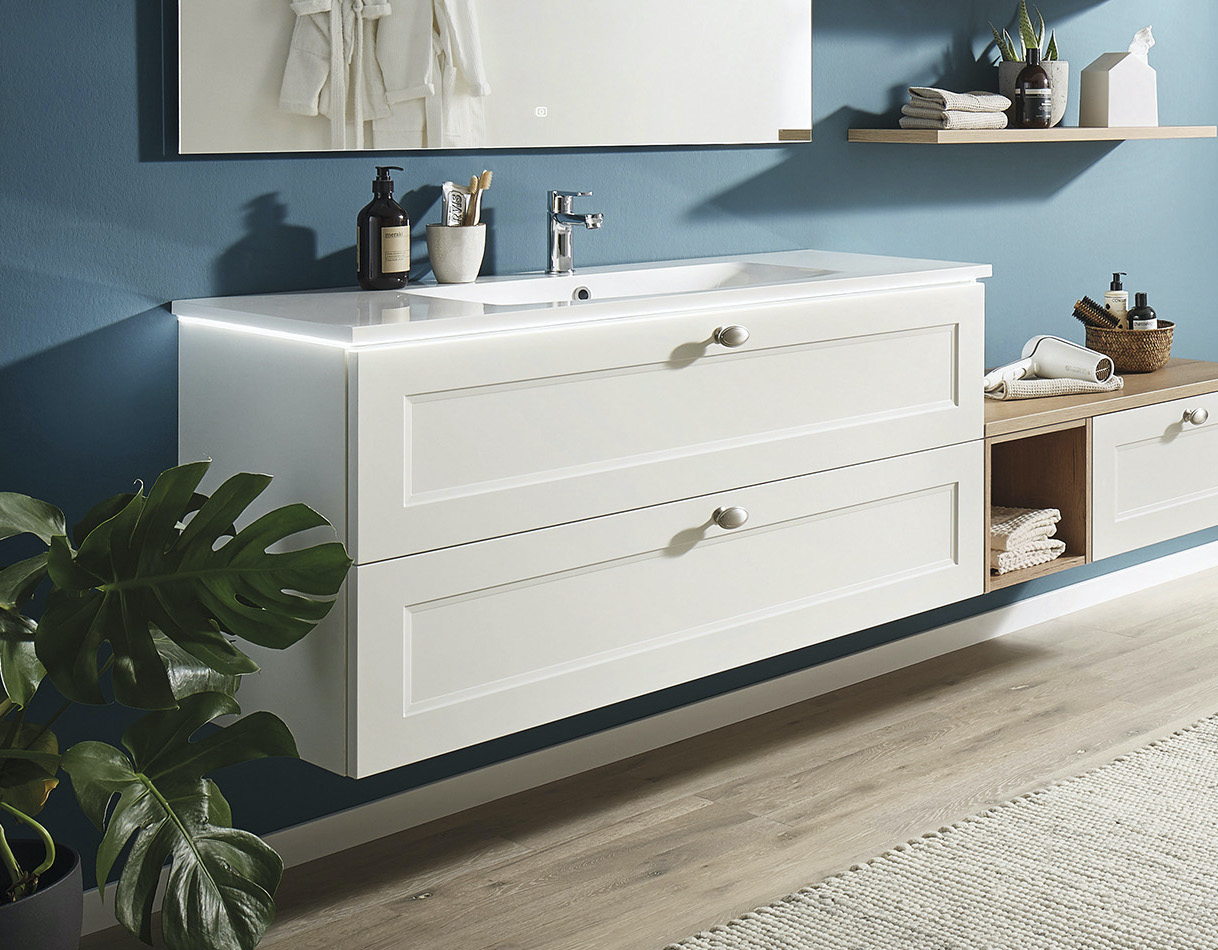 Mueble baño blanco