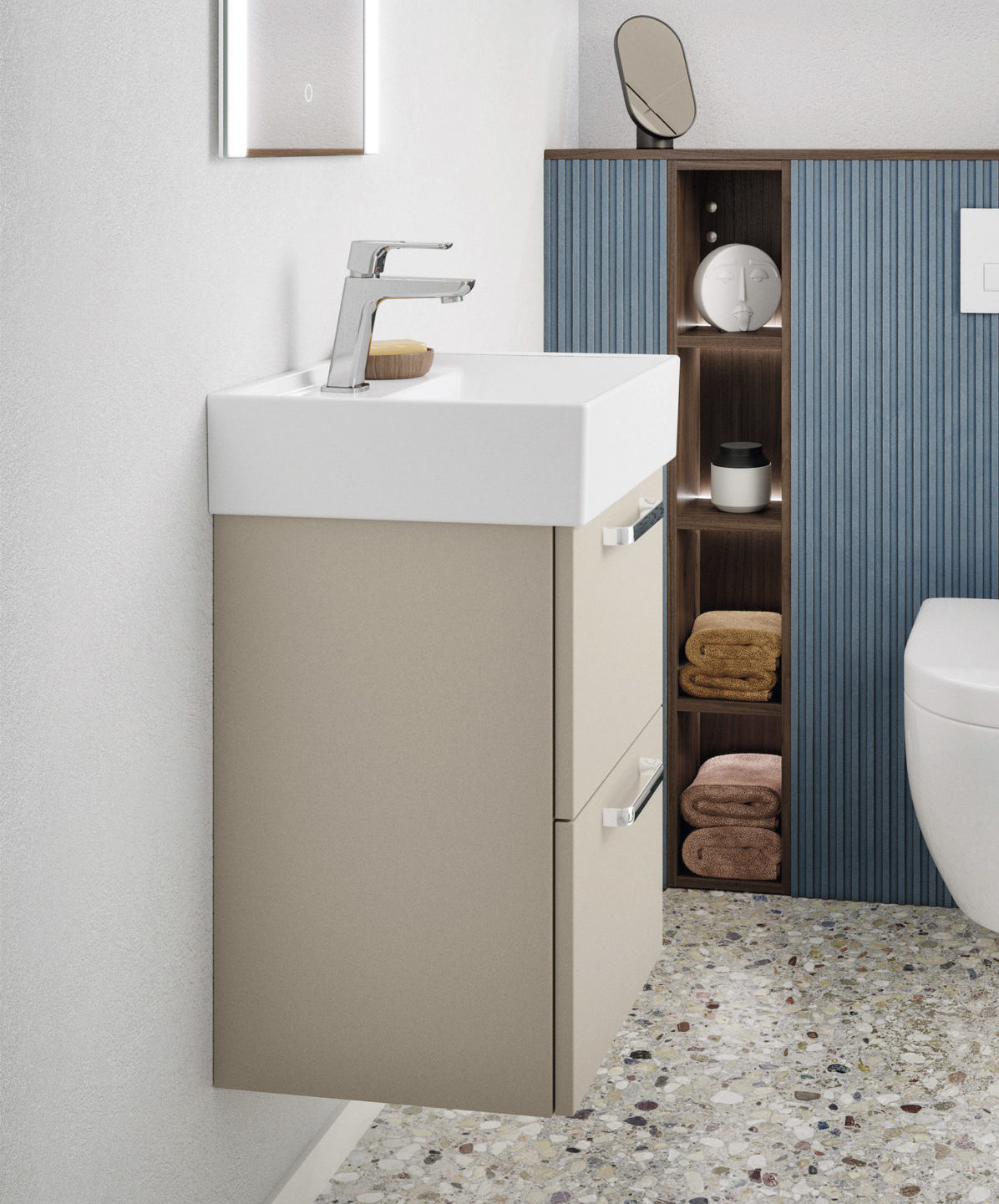 Lavabo individual color arena clara