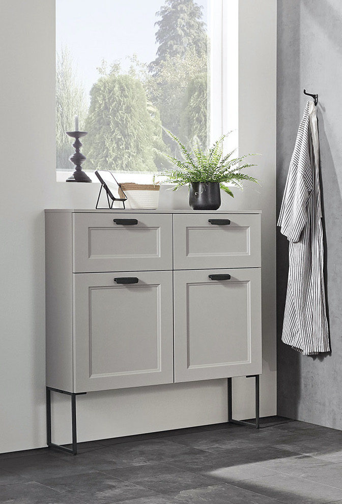 Mueble baño gris